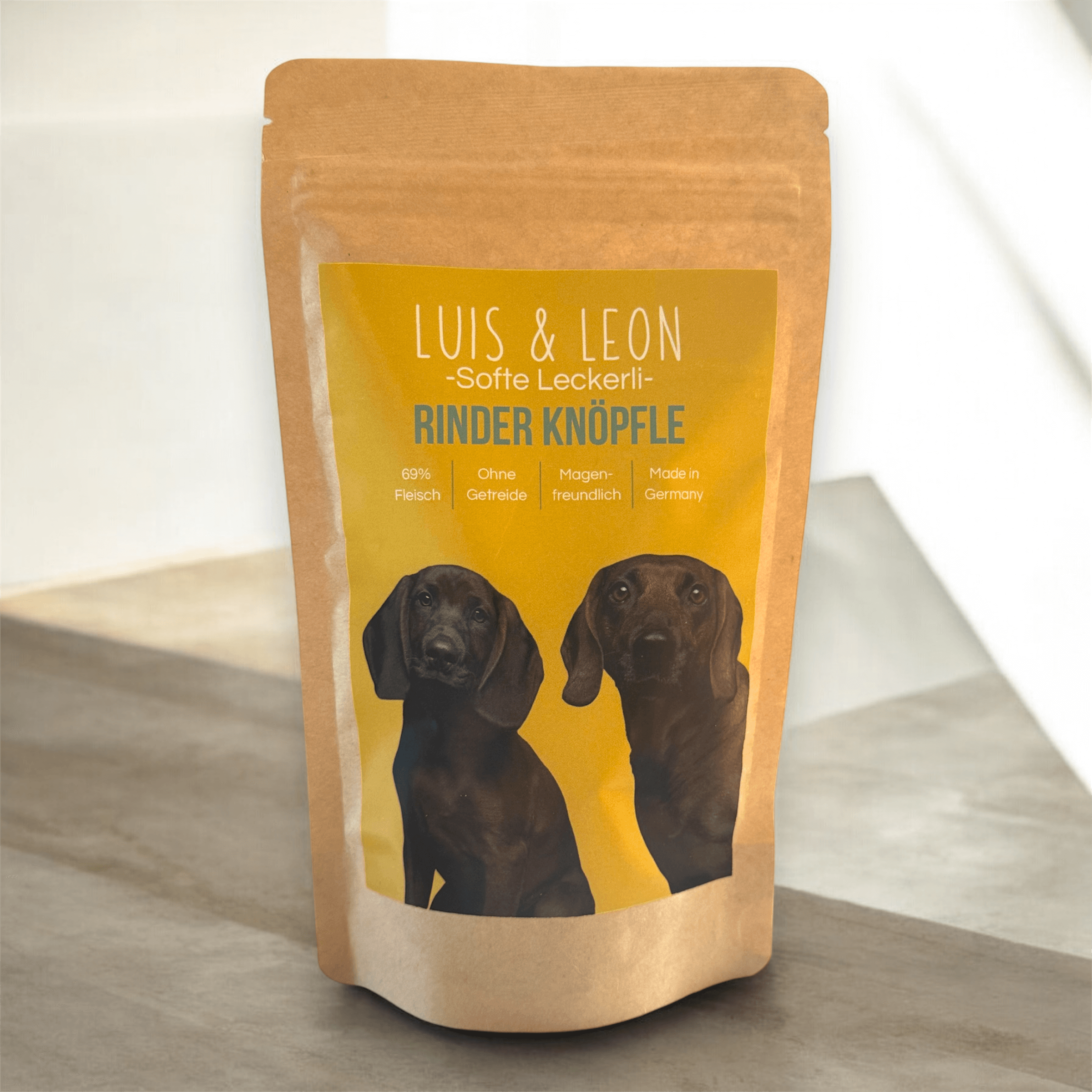 LUIS & LEON Rinder Knöpfle – Weiche Hundeleckerlis mit 69% Rindfleisch - LUIS & LEON