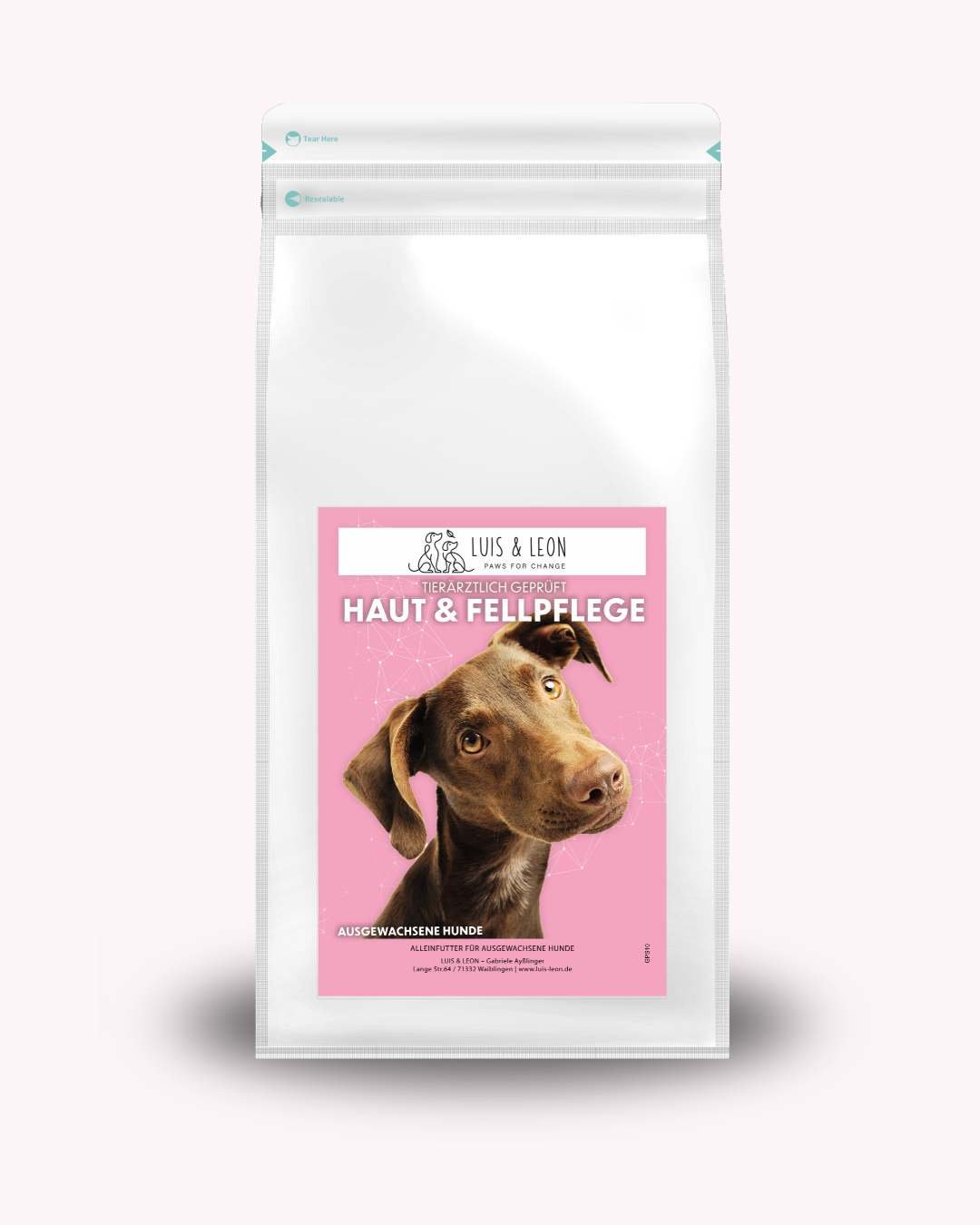 Peptid Haut & Fellpflege Trockenfutter LUIS & LEON – mit Lachs - LUIS & LEON