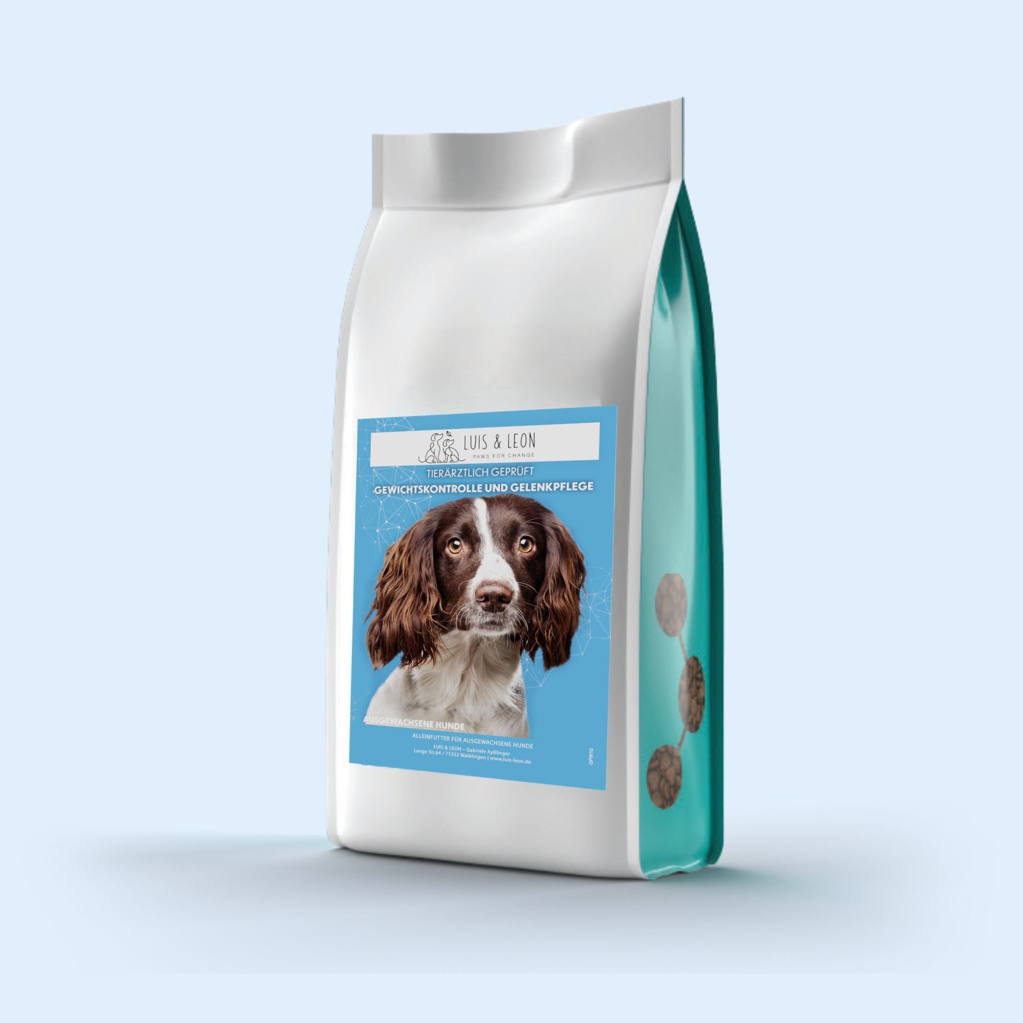 Peptid Trockenfutter für sensible Hunde – Gewichtskontrolle & Gelenkpflege - LUIS & LEON