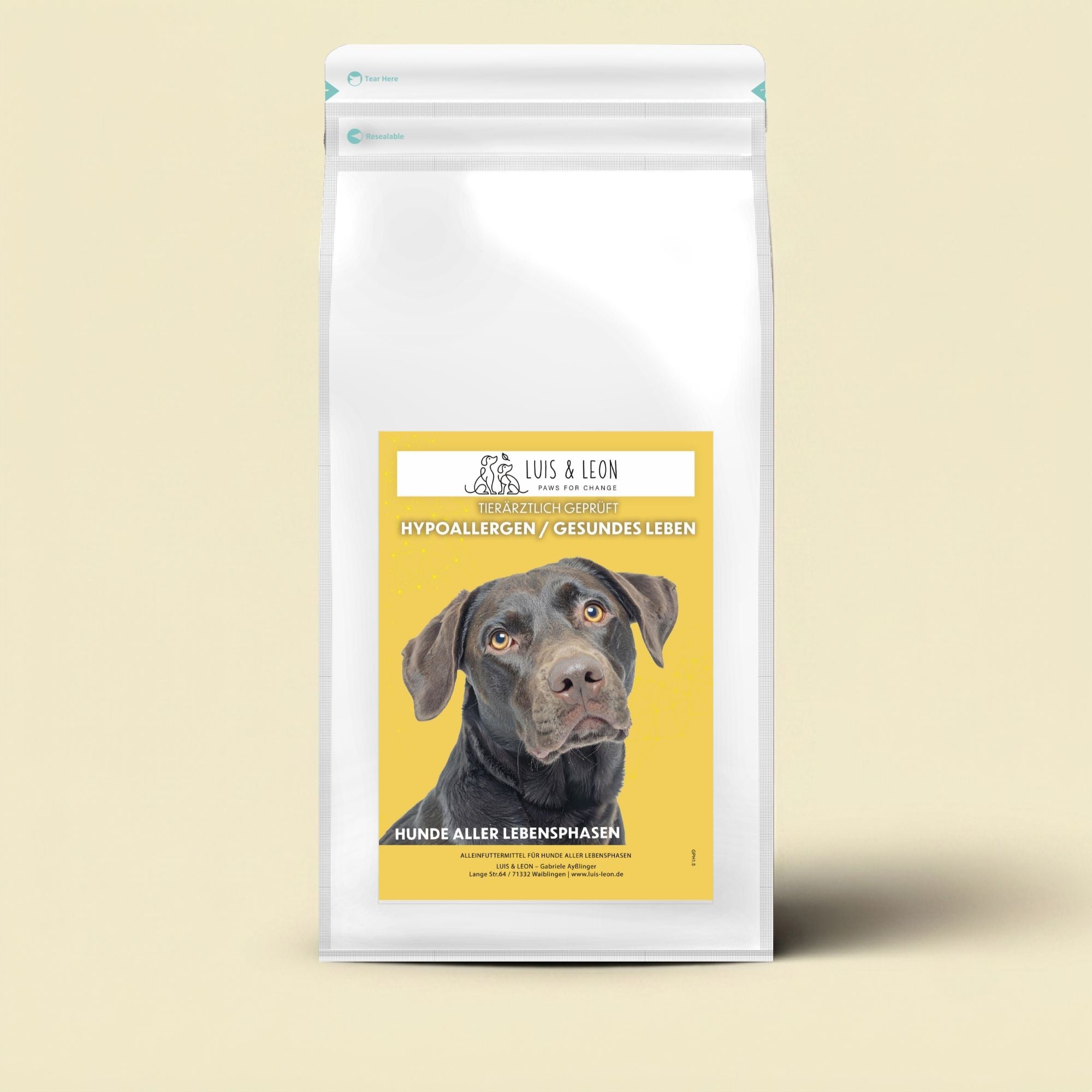 Peptid Trockenfutter für sensible Hunde – Hypoallergen - LUIS & LEON