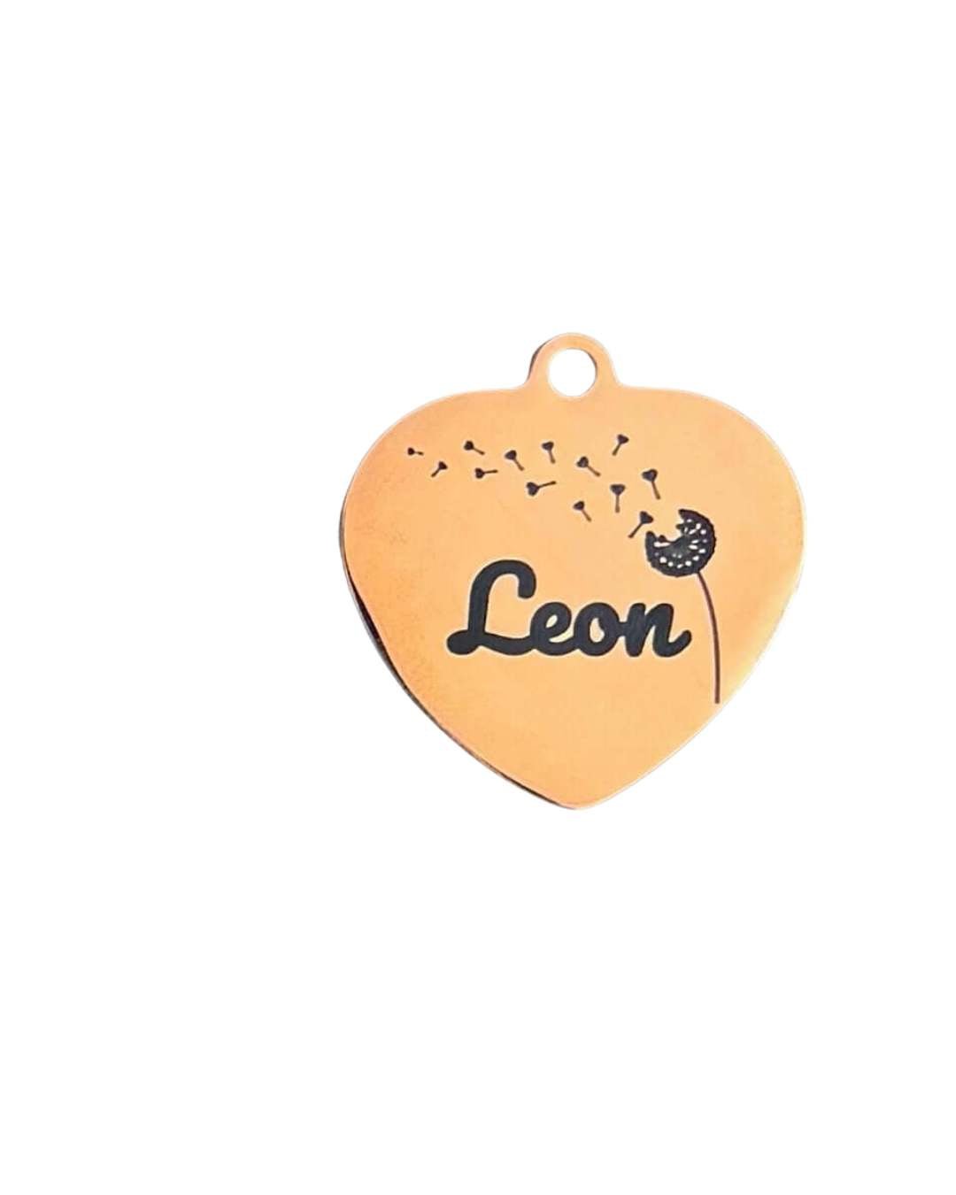 Personalisierte Herz Hundemarke von LUIS & LEON – Edelstahl - LUIS & LEON