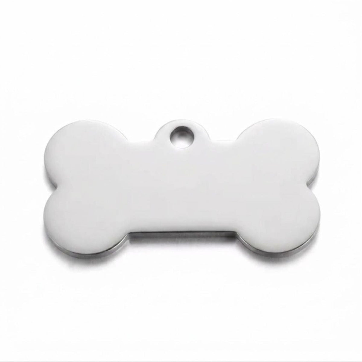 Personalisierte Hundemarke Edelstahl Knochen – Motiv - LUIS & LEON