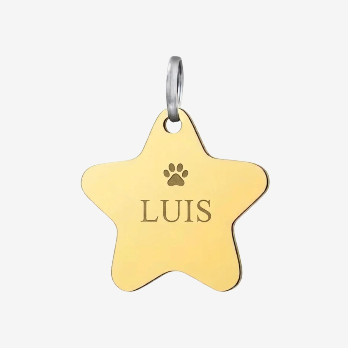 Personalisierte Hundemarke Stern - Edelstahl - LUIS & LEON