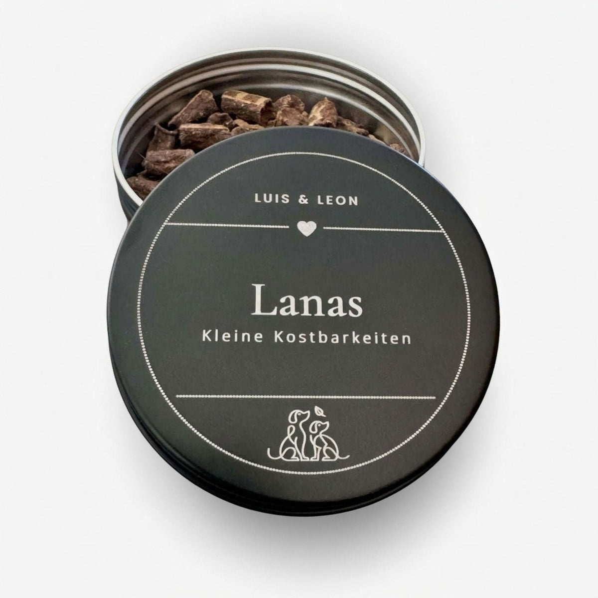 Personalisierte Leckerlidose für Hunde mit Gravur – Design Frame - LUIS & LEON