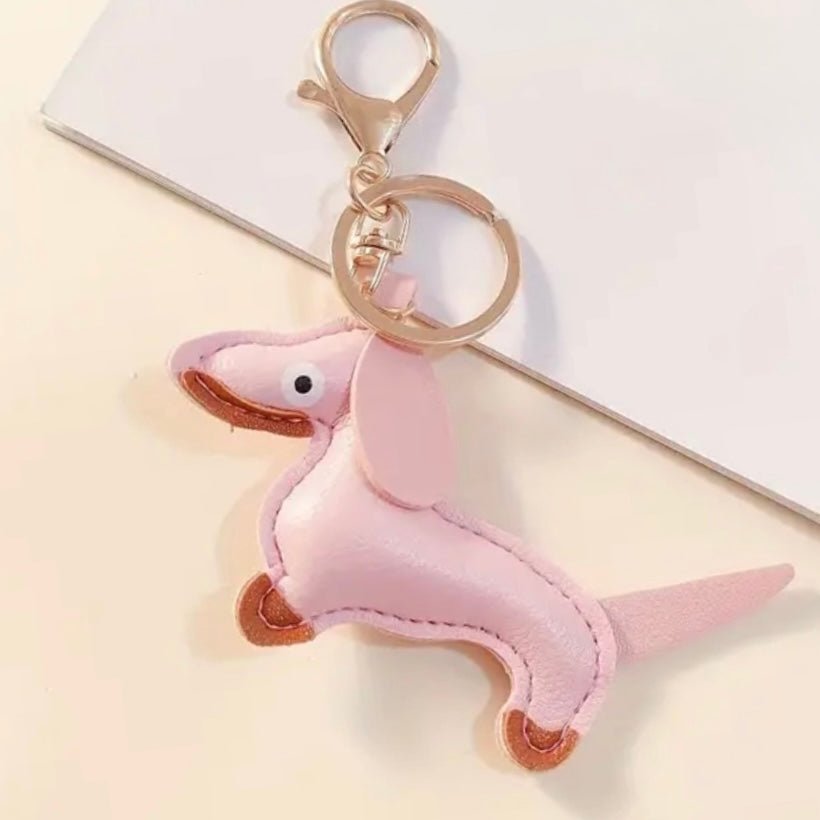 Personalisierter LUIS & LEON Dackel - Schlüsselanhänger – Kunstleder - LUIS & LEON