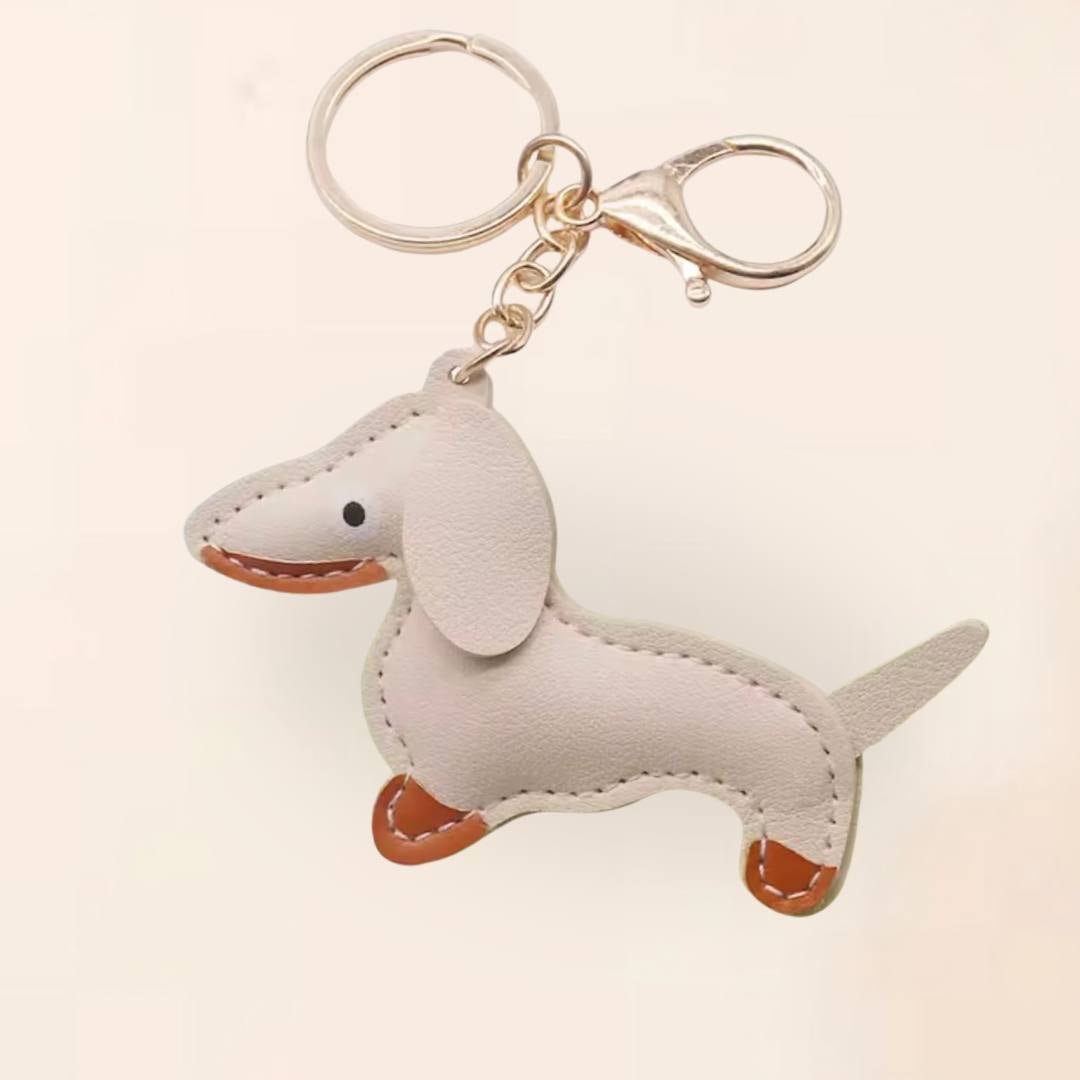 Personalisierter LUIS & LEON Dackel - Schlüsselanhänger – Kunstleder - LUIS & LEON