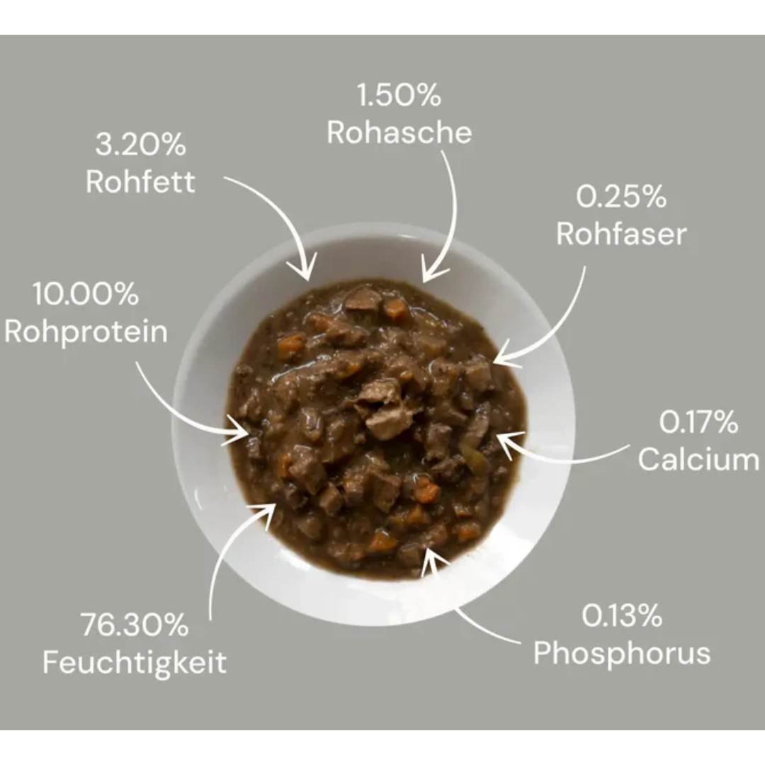 PLANTZ Beef pflanzenbasiertes Hundefutter – veganes Nassfutter mit fleischähnlicher Textur - LUIS & LEON