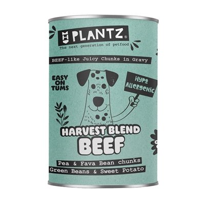 PLANTZ Beef pflanzenbasiertes Hundefutter – veganes Nassfutter mit fleischähnlicher Textur - LUIS & LEON