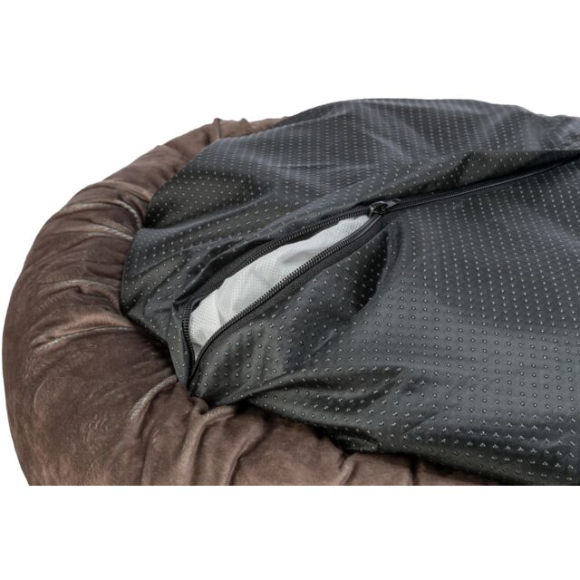 Trixie Be Eco Hundebett Lionel - Basic Edition, Braun, Rund, Recycelt - LUIS & LEON