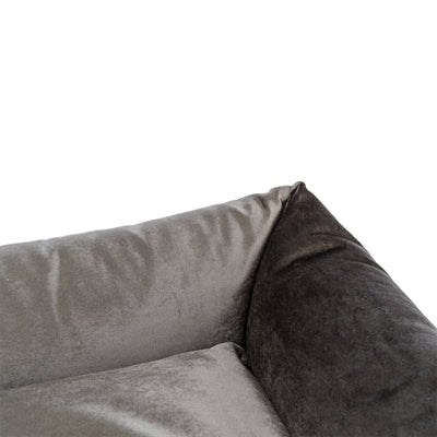 Trixie Be Eco Hundebett Malia - Soft Edition, samtig, dunkelgrau &nachhaltig - LUIS & LEON