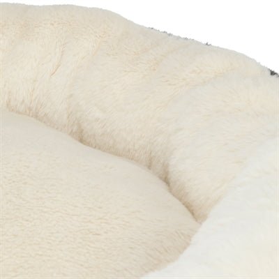 Trixie Hundebett Leo – Rundes Hundebett in Creme | SOFT Edition - LUIS & LEON