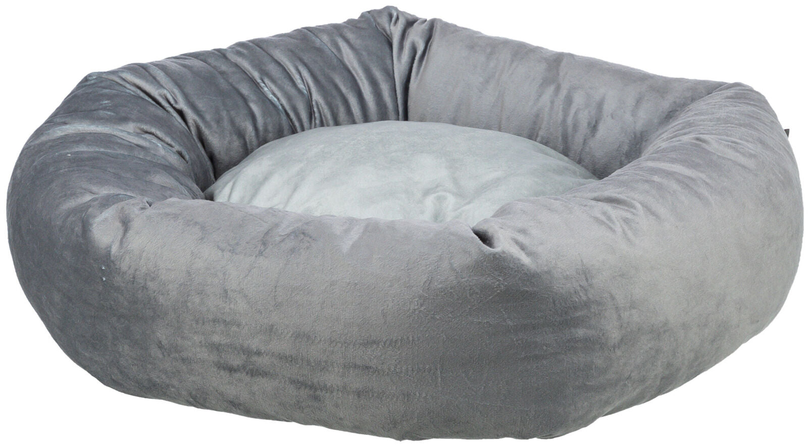 Trixie Be Eco Hundebett Lionel - Basic Edition, Grau Rund, Recycelt