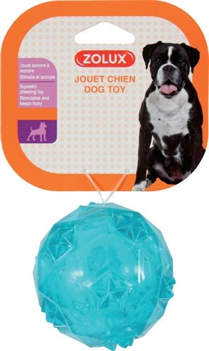 Zolux Pop Ball Türkis mit Quietscher - LUIS & LEON