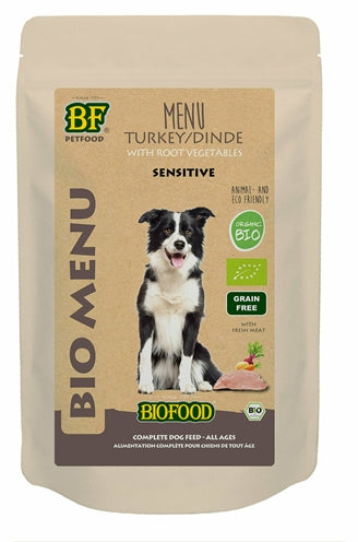 Biofoodbio-Hund-Truthahn-Menübeutel