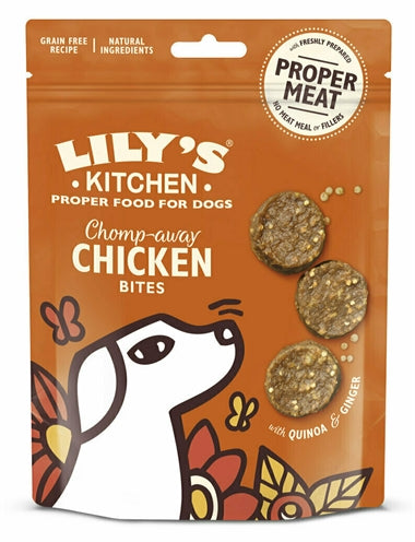 Lily's Kitchen Lilys Küchenhund Beisst Hühnerbissen Weg