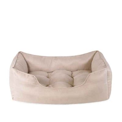 40 Winks Rosewood Thin Twill Hundebett – Stilvolles & gemütliches Hundebett in Beige - LUIS & LEON