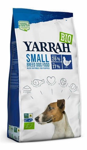 Yarrah Dog Organic Chunks Kleine Breite Hühner