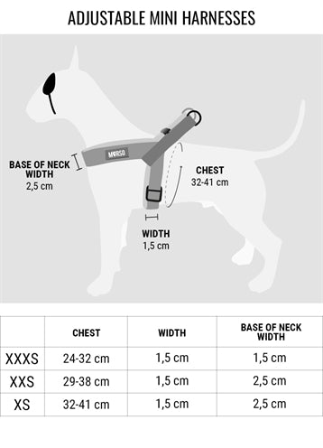 Morso Mini-Hundegeschirr Einstellbar Recycelte Tinte Tank Grün