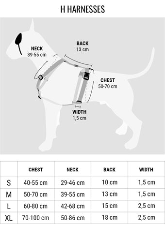 Morso Hundegeschirr H-Rig Recyceltes Vollmetall Hund Braun