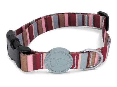 Morso Hundehalsband Recycelt Skyline Rot/Rosa