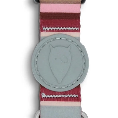 Morso Hundehalsband Recycelt Skyline Rot/Rosa