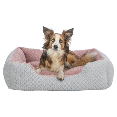 Trixie Hundekorb Kaline Mio Eckig Grau / Altrosa