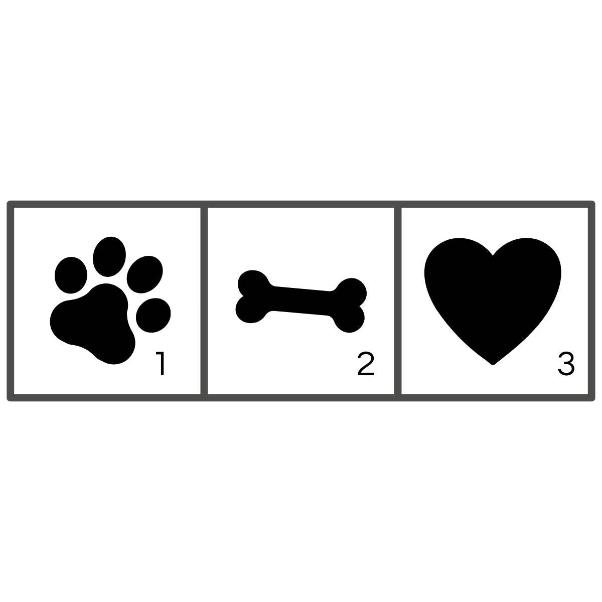 Hundemarke LUIS & LEON Haus – gravierbar, geräuschlos & witterungsbeständig