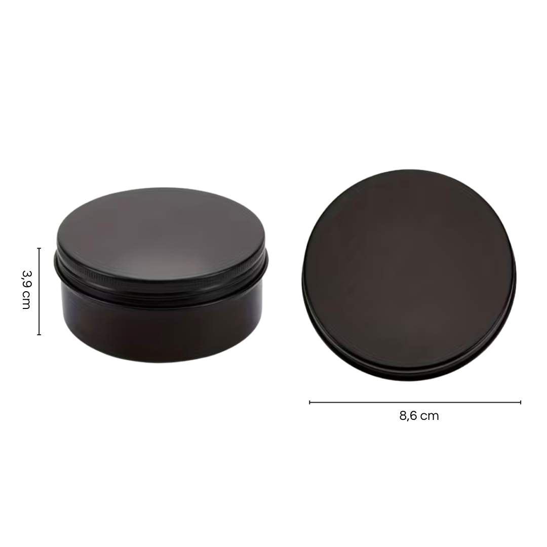 LUIS & LEON Personalisierte Leckerlidose mit Gravur – Design Frame, schwarz