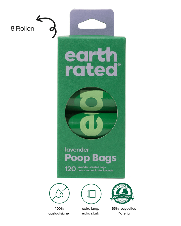 Earth Rated - POOP BAG - Hundekotbeutel Lavendel