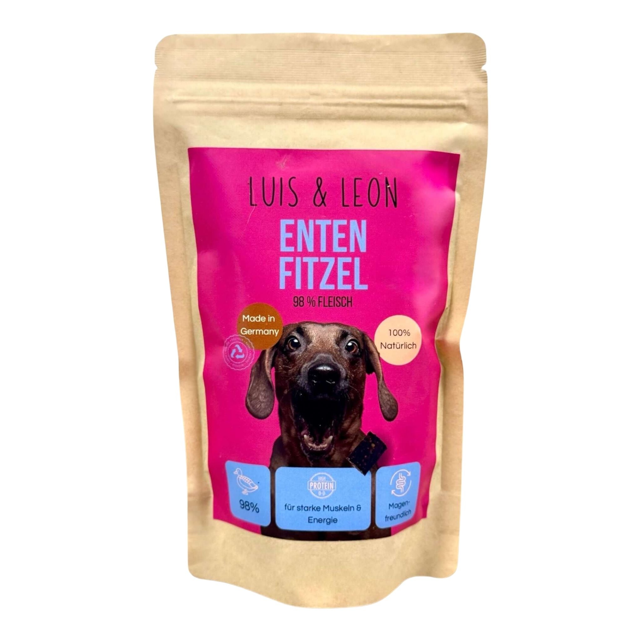 LUIS & LEON Enten Fitzel - Hundeleckerli – 98% Fleisch