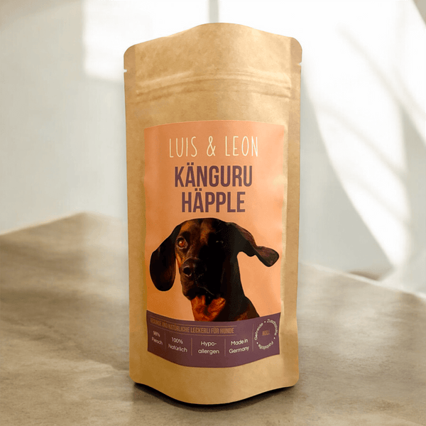 LUIS & LEON Känguru Häpple - Hundeleckerli Hypoallergen 98% Fleisch