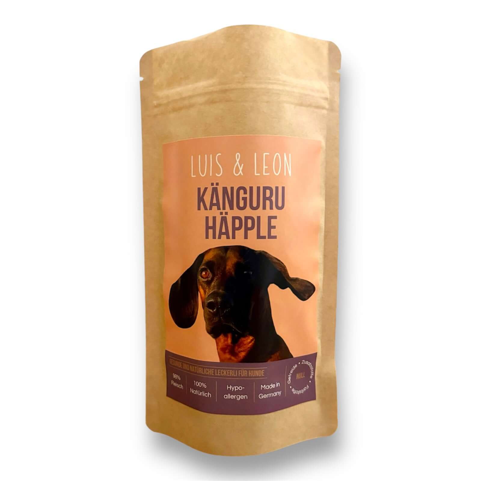 LUIS & LEON Känguru Häpple - Hundeleckerli Hypoallergen 98% Fleisch