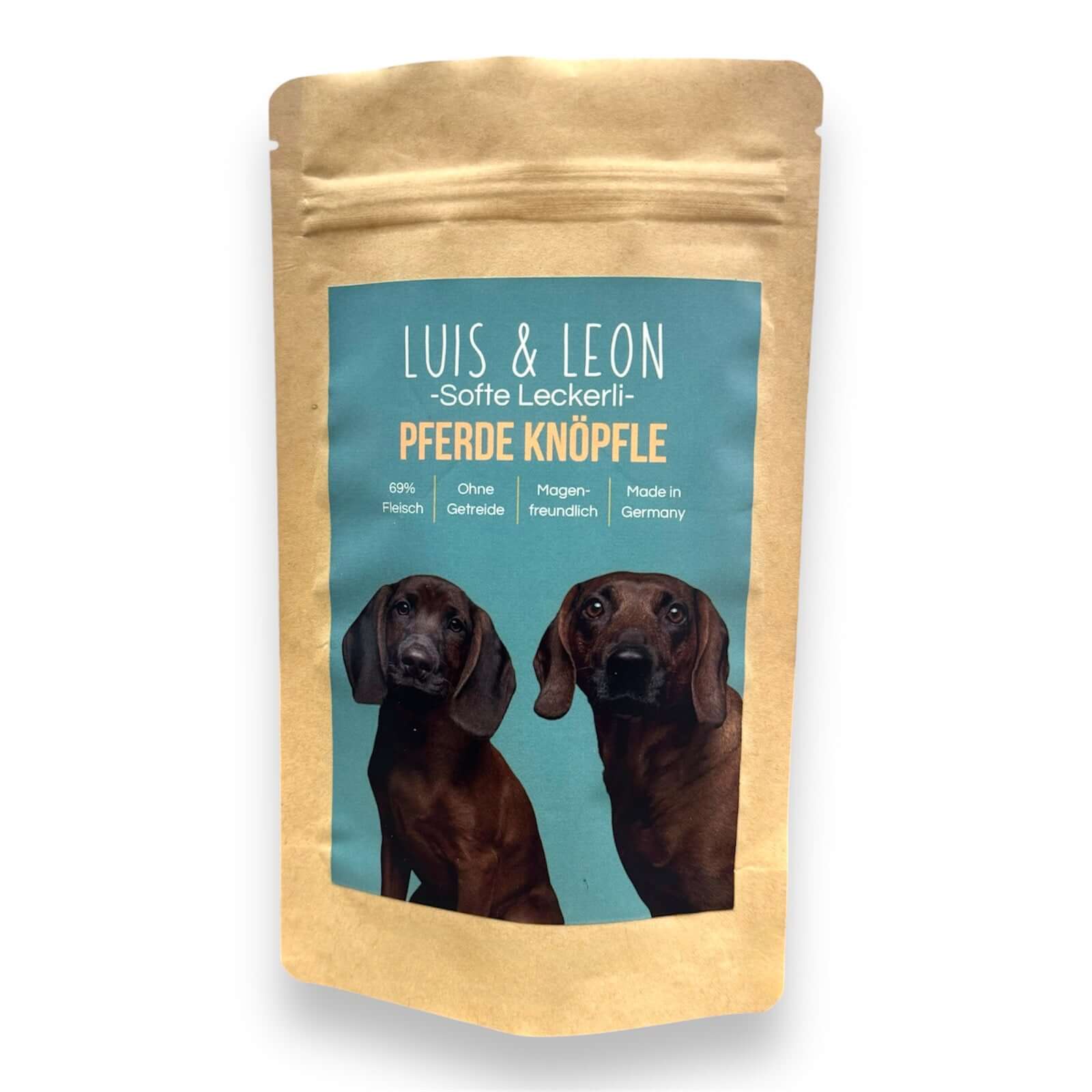 LUIS & LEON Pferde Knöpfle - Hundeleckerli 69% Fleisch, Hypoallergen