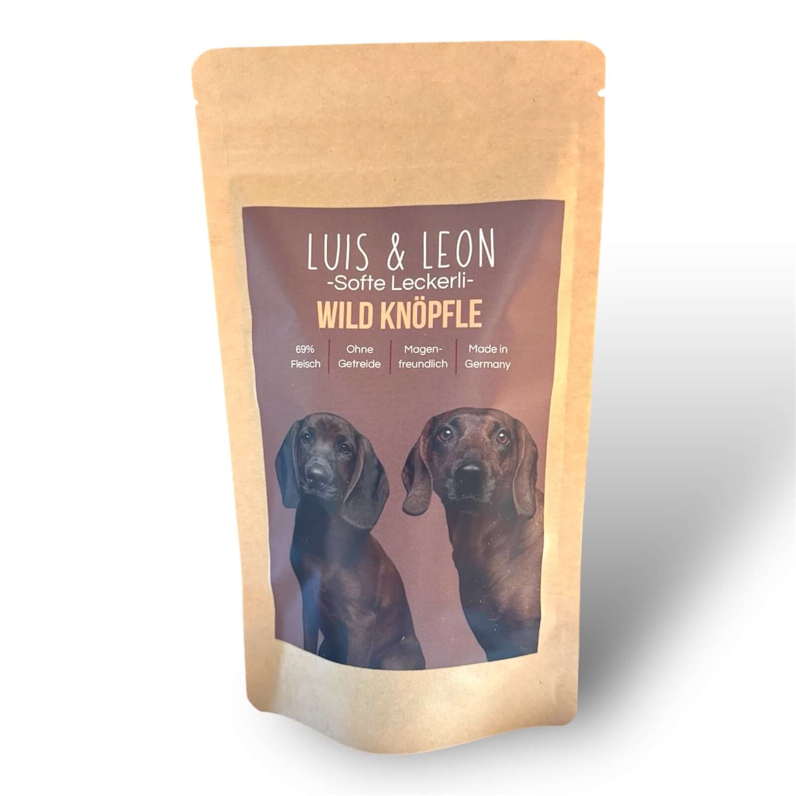 LUIS & LEON Wild Knöpfle - Softe Hundeleckerli Hypoallergen mit 69% Fleisch