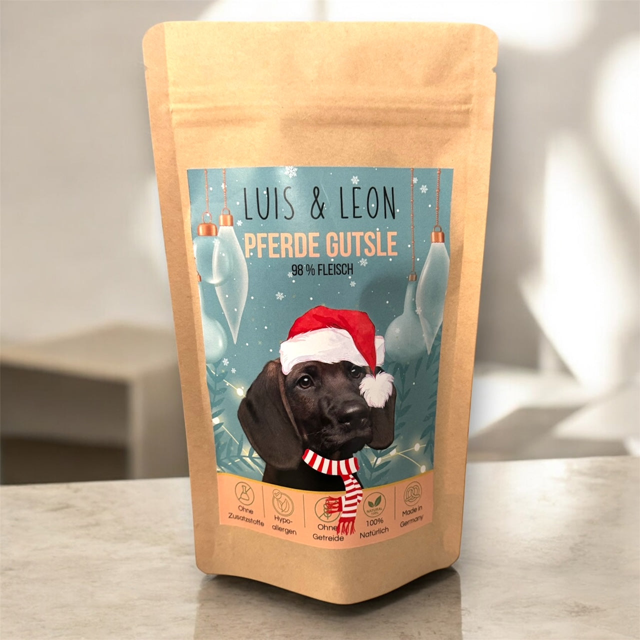 LUIS & LEON Pferde Gutsle - Weihnachts-Edition- Hundeleckerli 98% Fleisch