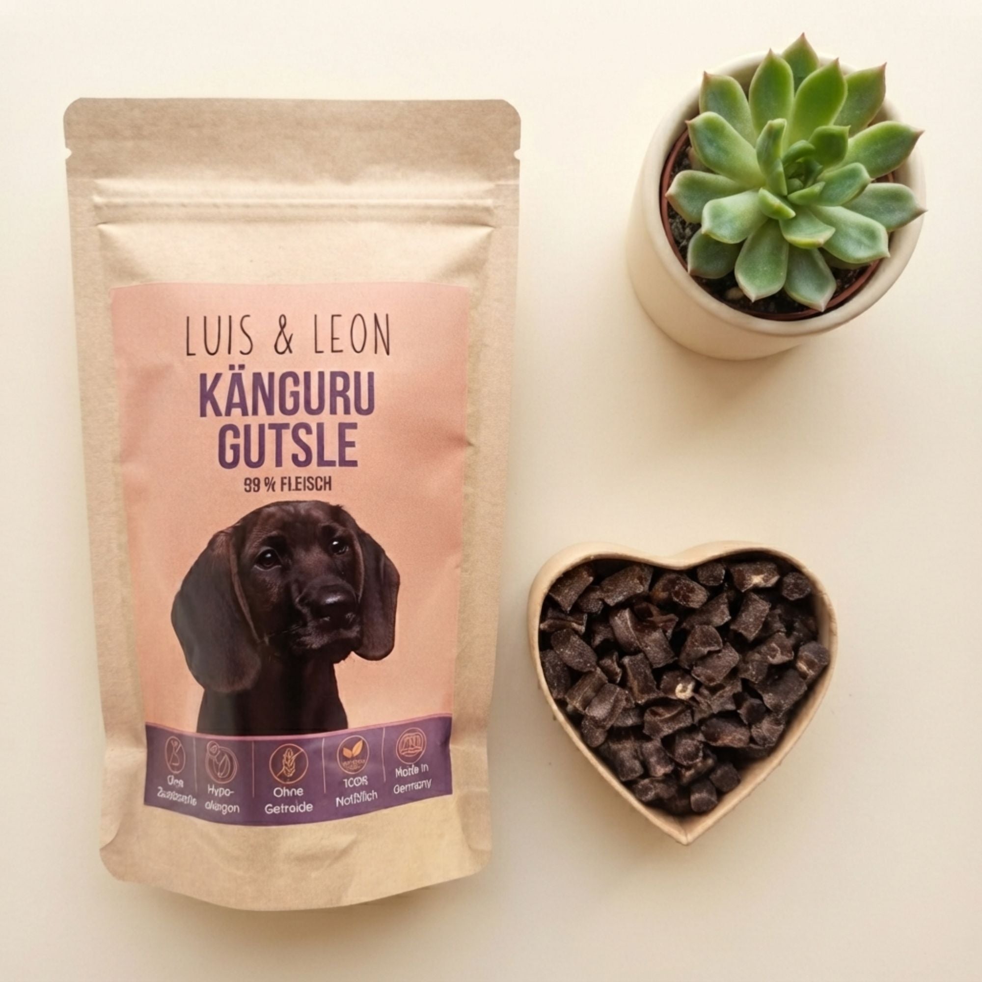 LUIS & LEON Hundeleckerli Känguru Gutsle, getreidefrei