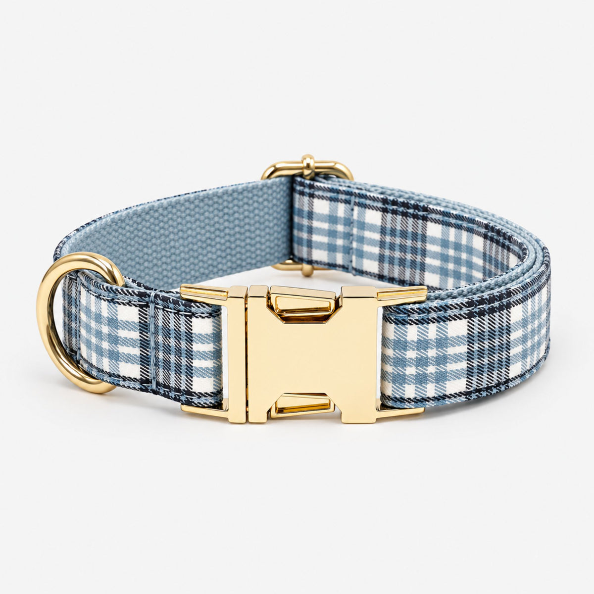 Personalisiertes Hundehalsband Karo – Gold