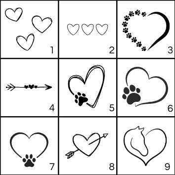 Hundemarke  Edelstahl mit Herz – personalisierbar & beidseitig gravierbar