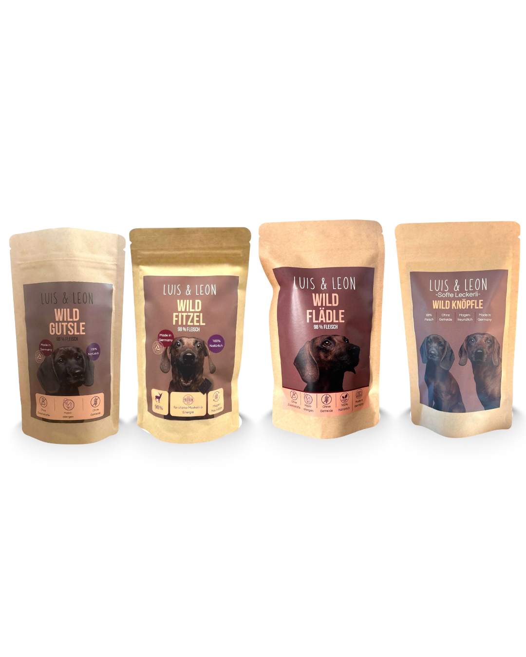 LUIS & LEON Wild Probierbundle – natürliche Hundeleckerli mit Wild