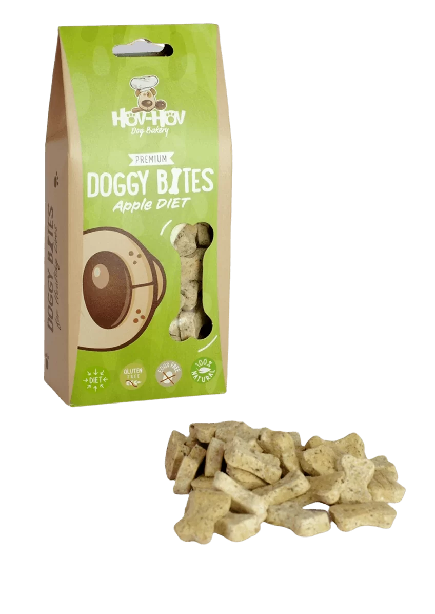 Hov-Hov Bio Doggy Bites Diet Apple - Getreidefrei, vegan, Apfel - LUIS & LEON