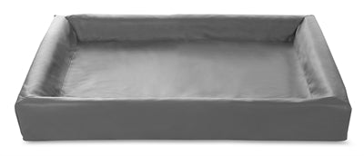 Bia Bed Cover aus Kunstleder für Hundebett - Bia Bed Bezug Grau - LUIS & LEON