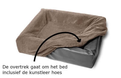 Bia Bed Cover Pilé für Hundebett - Bia Bed Bezug Taupe - LUIS & LEON