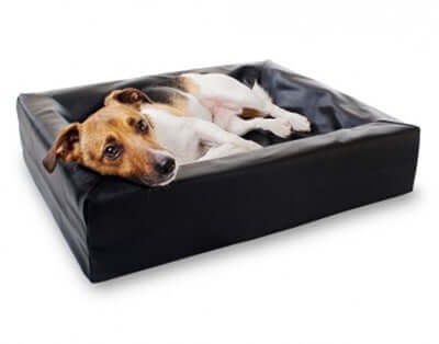 Bia Ortho Bed - Orthopädisches Hundebett, Schwarz - LUIS & LEON