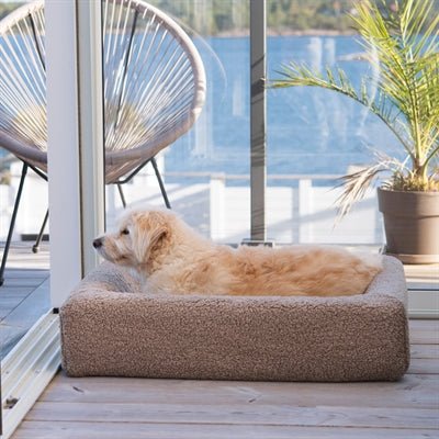 Bia Premium Teddy Cover Beige – weicher Teddy - Bezug für Bia Hundebett - LUIS & LEON