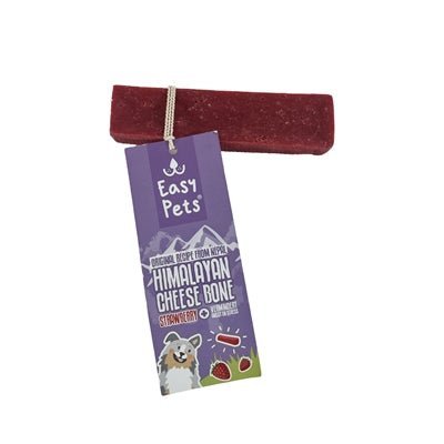 EasyPets Himalaya - Kaukäse Erdbeere – Beruhigender Kausnack für Hunde - LUIS & LEON