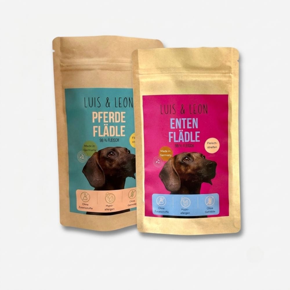 Fleischstreifen Flädle Bundle – Pferd & Ente - LUIS & LEON
