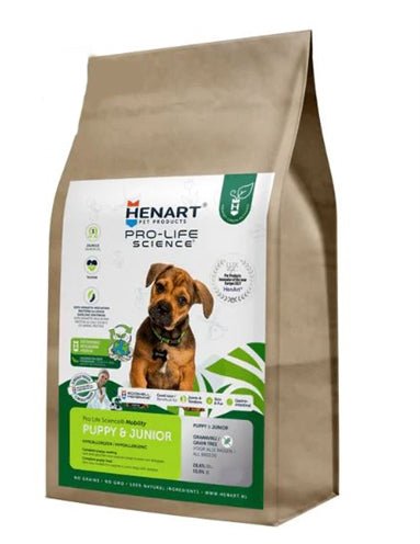 Henart Insekten - Trockenfutter für Welpen und Jung - Hunde, Getreidefrei - LUIS & LEON