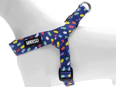 Hundegeschirr für kleine Hunde - Morso COLOR INVADERS - verstellbar, Mini - LUIS & LEON