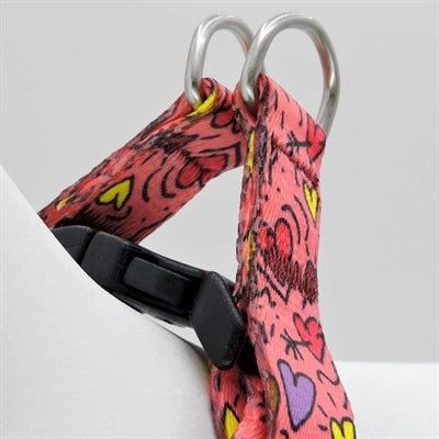 Hundegeschirr Mini verstellbar - Morso PINK THINK für kleine Hunde - LUIS & LEON