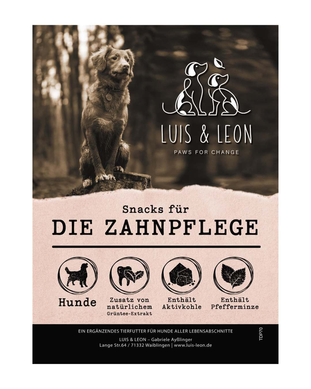 Hundeleckerli Zahnpflege LUIS & LEON – Für gesunde Zähne & frischen Atem - LUIS & LEON